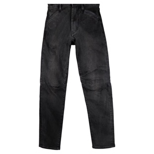 ABLEJEANS男款秋冬起绒牛仔裤修身加绒厚款3D立体锥形裤