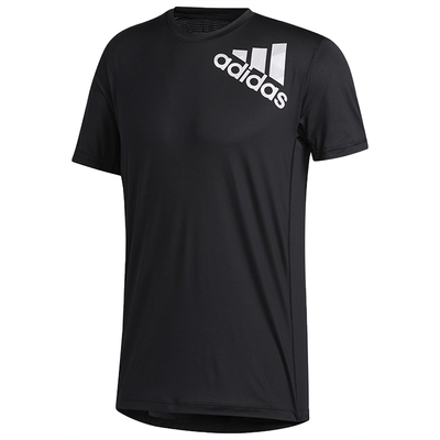 Adidas/阿迪达斯正品男子排汗透气训练运动短袖T恤 GH5106