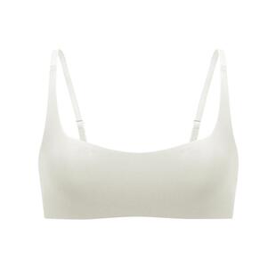 MIMI FANTASY方角无痕内衣女薄款大胸显小抹胸无钢圈文胸小胸平胸