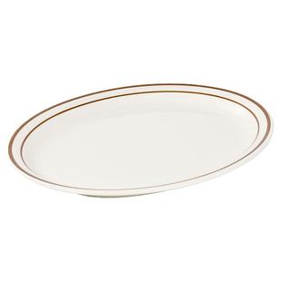 凯柏雅密胺椭圆形盘子酒店饭店大鱼盘餐具商用仿瓷餐厅餐盘凉菜盘