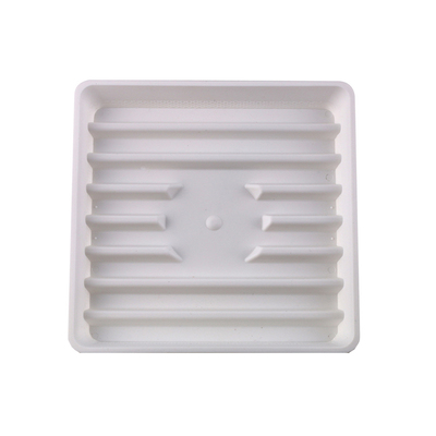 方形花盆托盘塑料接水盘加厚盆托垫底沥水透气垫高底托黑色白色