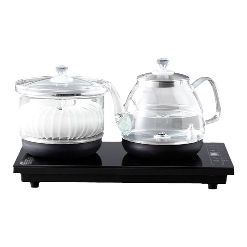 23乘37尺寸底部上水电热水壶电茶炉岩板茶台嵌入式一体电茶炉