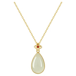 JAY感恩水滴和田玉项链母亲节礼物送妈妈首饰套装实用礼物