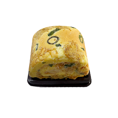 生酮无面粉无蔗糖葱香肉松卷蛋糕
