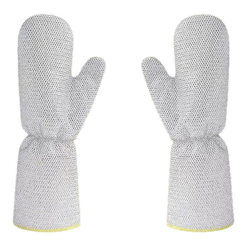 钢丝洗碗手套厨房家务加长加厚防水不伤锅钢丝抹布洗碗布刷锅神器