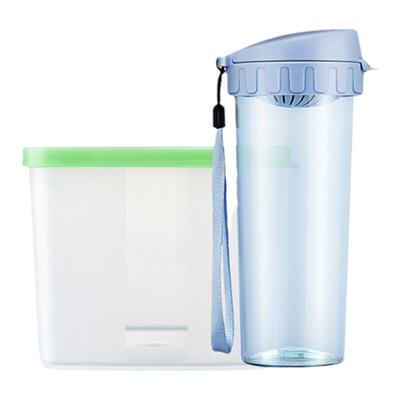 特百惠茶韵随心杯500ml高颜值塑料户外运动水壶女耐高温夏季杯子