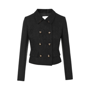 【吉娜同款】LIME莱茵浮雕肌理千金风短上衣半身裙套装秋冬新款