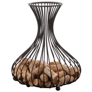 红酒塞收纳筐软木塞红酒瓶塞收纳篮葡萄酒塞收集篮子收纳壶