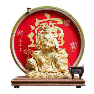 武财神赵公明神像财神爷家用供奉客厅店铺办公室桌面招财镇宅摆件