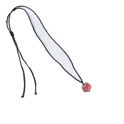 招桃花天然5A草莓晶少女项链女