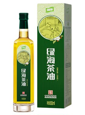 绿海有机山茶油500ml瓶装
