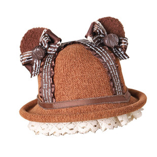 手作蝴蝶结发饰LOLITA手工原创设计巧克力提拉米苏熊耳KC发卡头饰