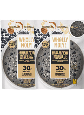 好哩黑芝麻燕麦麸皮280g营养早餐