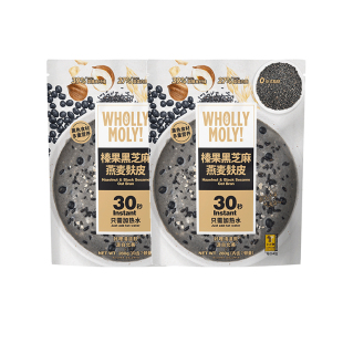 好哩榛果黑芝麻燕麦麸皮粥高蛋白冲饮速食营养早餐粗粮麦片代餐