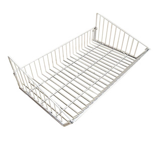 AA柱网篮黑色白色银色篮子厨房客厅储物间置物架金属网格挂篮