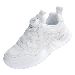 回力学生网面透气跑步鞋男女运动会军训小白鞋轻便防水旋钮运动鞋