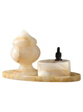 上档次玉石奢石香氛挥发器托盘