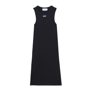 IT OFF-WHITE™女装修身无袖连衣裙短裙630001XM
