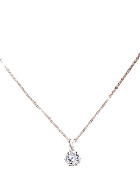 莫桑石项链送女友生日礼物