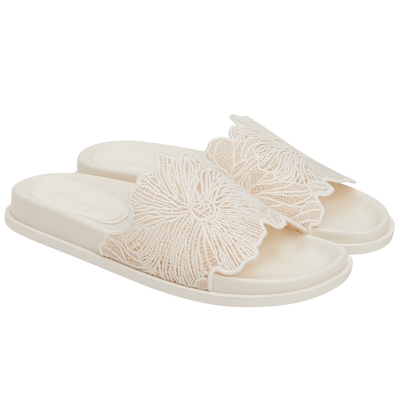 刺绣平底凉拖鞋CHARLESKEITH休闲