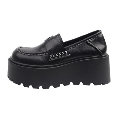 复古乐福小皮鞋女秋冬季法式单鞋