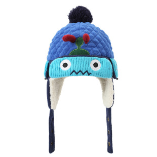 柠檬宝宝儿童帽子冬男童女孩韩版加厚加绒保暖护耳雷锋帽三件套装