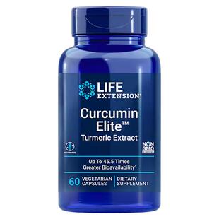 美国lifeextension精英姜黄提取物姜黄素补充剂45.5倍Curcumin