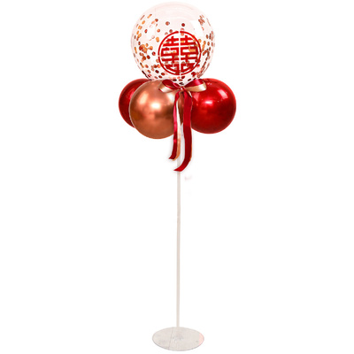 婚礼婚房引路气球装饰路引立柱