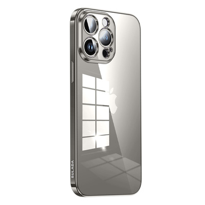 【苏拉达炫透】苹果15手机壳iPhone16ProMax全包防摔17透明电镀软壳硅胶简约14/13超薄保护壳新款男女高级感