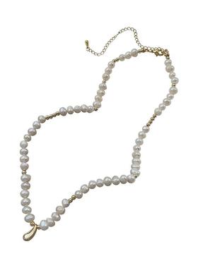 高级感淡水珍珠铃铛项链锁骨链女