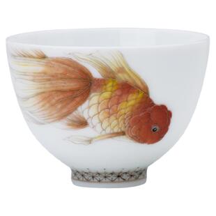 千红窑手绘茶杯功夫茶品茗杯薄胎釉下彩瓷陶瓷主人杯单杯小茶盏