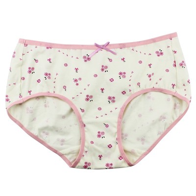 花朵印花爱莎女士内裤纯棉弹力棉