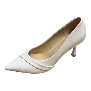 裕达女鞋2026春季新款高跟鞋女细跟尖头浅口气质不累脚单鞋26012