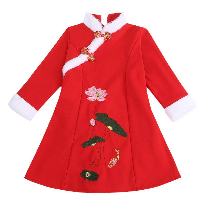 2023新款儿童汉服拜年服女童唐装