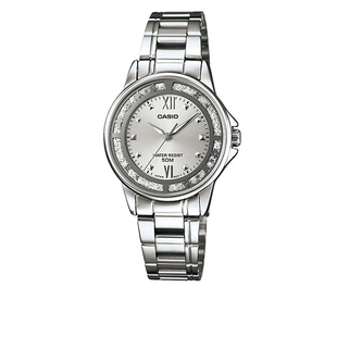 新年礼物卡西欧手表女学生碎碎冰轻奢简约防水指针女表LTP-1391D