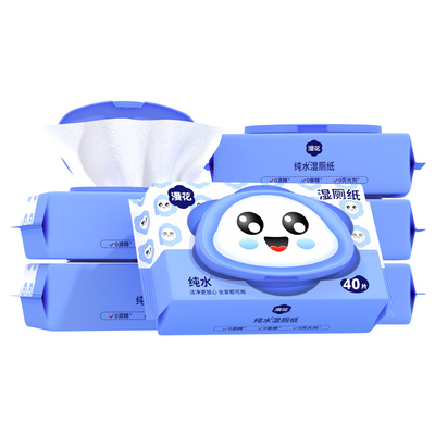 漫花湿厕纸家庭实惠装