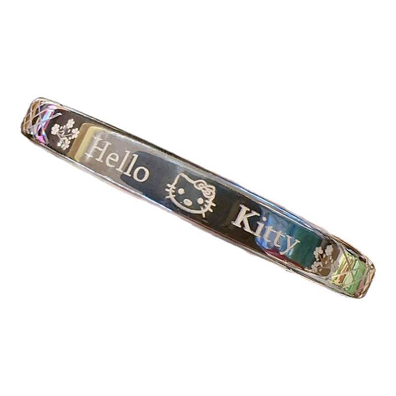 炫彩kt猫纯银手镯女可爱卡通时尚