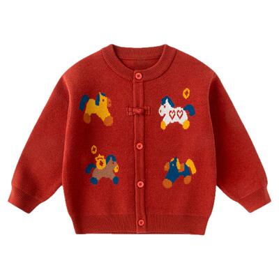 dudujia宝宝拜年服儿童毛衣