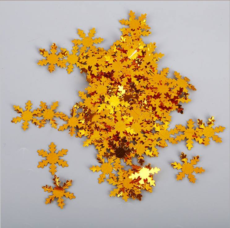 3cm雪花亮片气球填充 圣诞节派对抛洒拍摄道具圣诞树装饰雪花