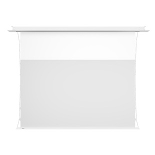 英微嵌入式悬浮投影幕布家用抗光电动幕布客厅吊顶隐藏暗藏4K高清遥控白天直投自动升降天花投影布投影仪幕布