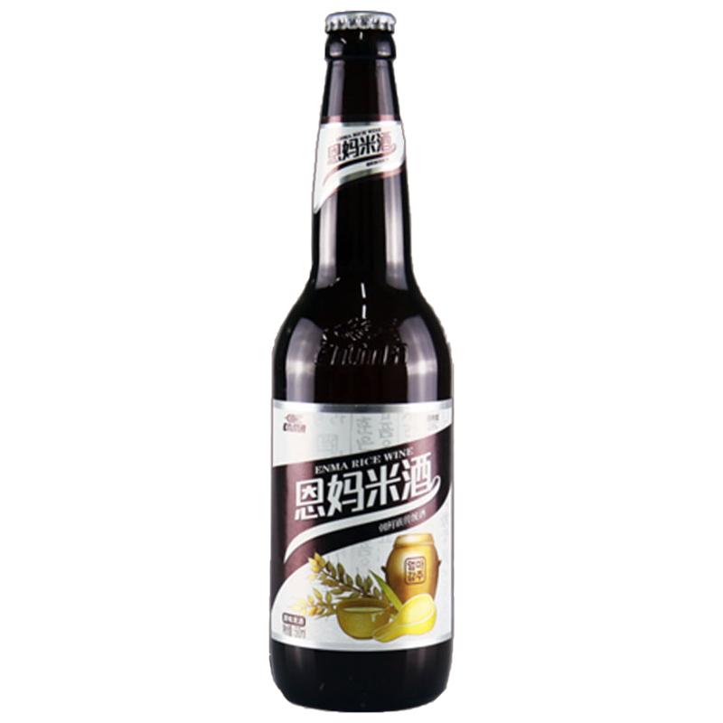 瓶装朝鲜族韩式米酒带汽带果味