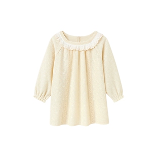 【商场同款】英氏女童裙子长袖春秋款可爱春秋春季儿童连衣裙