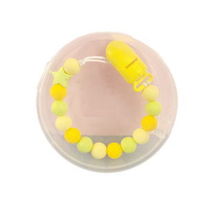 ins风奶嘴牙胶防掉链 12mm食品级硅胶珠 轻巧可水洗 便携奶嘴链