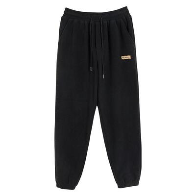 回力摇粒绒束脚卫裤加厚保暖回力