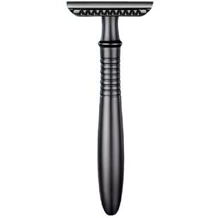 百利威的老式剃须刀手动刮胡刀架长手柄双面刮胡子刀全封闭刮脸刀