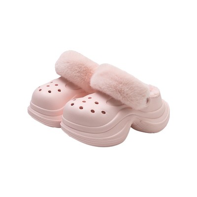 小蛮腰足弓支撑增高加绒洞洞鞋