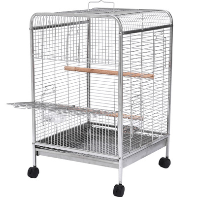 不锈钢横丝鸟笼亚克力豪华鹦鹉笼