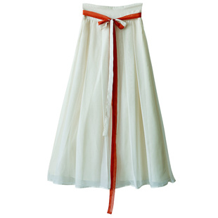 7折【故园寻梦】秋国风套装仙气刺绣开衫汉服内衬复古半身仙女裙