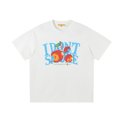 【蜡笔樱桃】DONSMOKE落肩涂鸦艺术风logo短袖DSM趣味宽松防晒T恤