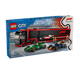 【自营】LEGO乐高积木60445F1卡车和RB20与F1汽车拼装玩具礼物